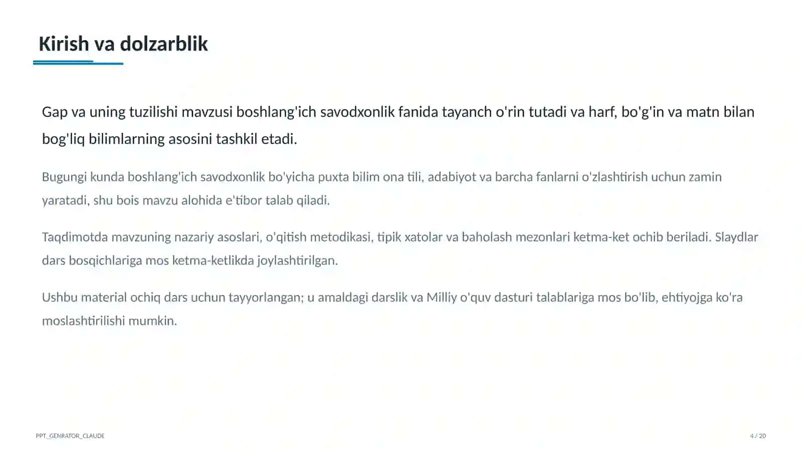 Gap va uning tuzilishi (1-sinf) 4