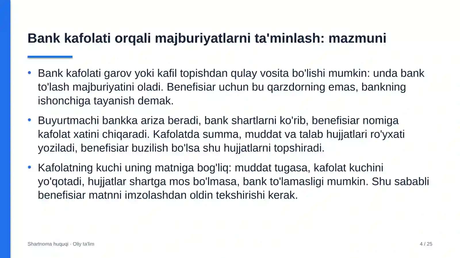 avtomobil yuvish shoxobchalarida bank kafolati orqali majburiyatlarni ta'minlash 6534 4