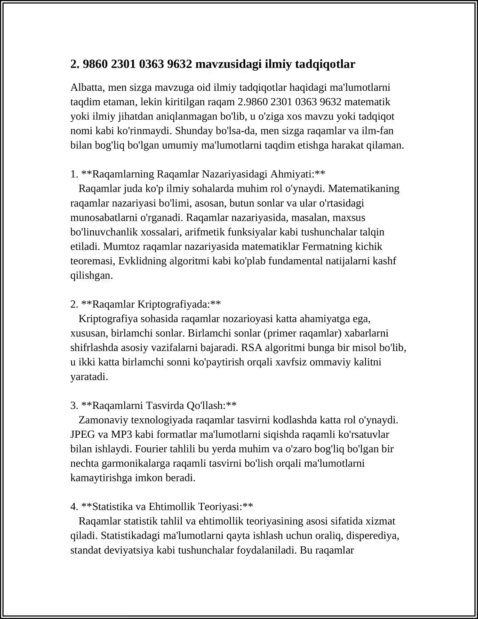 9860 2301 0363 9632 mavzusi bo'yicha statistik tahlillar 4