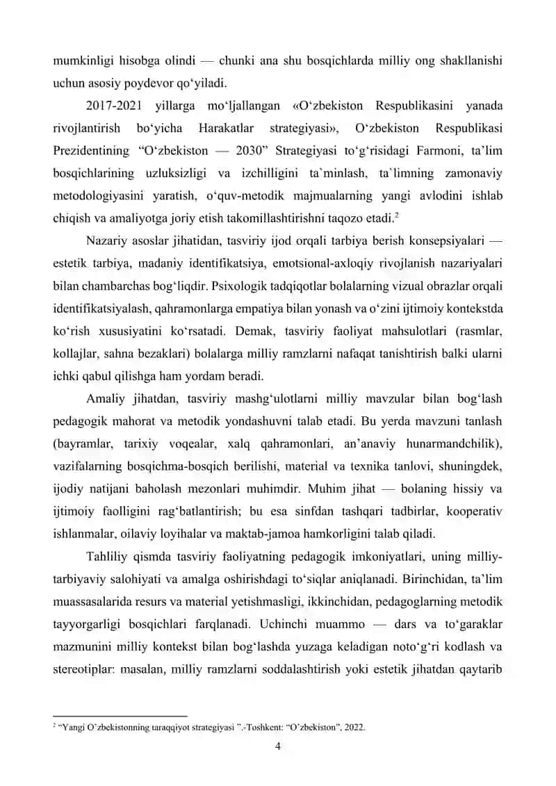 Tasviriy faoliyat orqali bolalarda milliy g‘urur va vatanparvarlik tuyg‘ularini shakllantirish 4