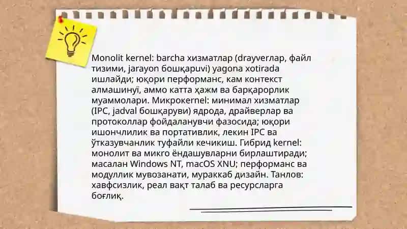 Zamonaviy operatsion tizimlar arxitekturasi 4