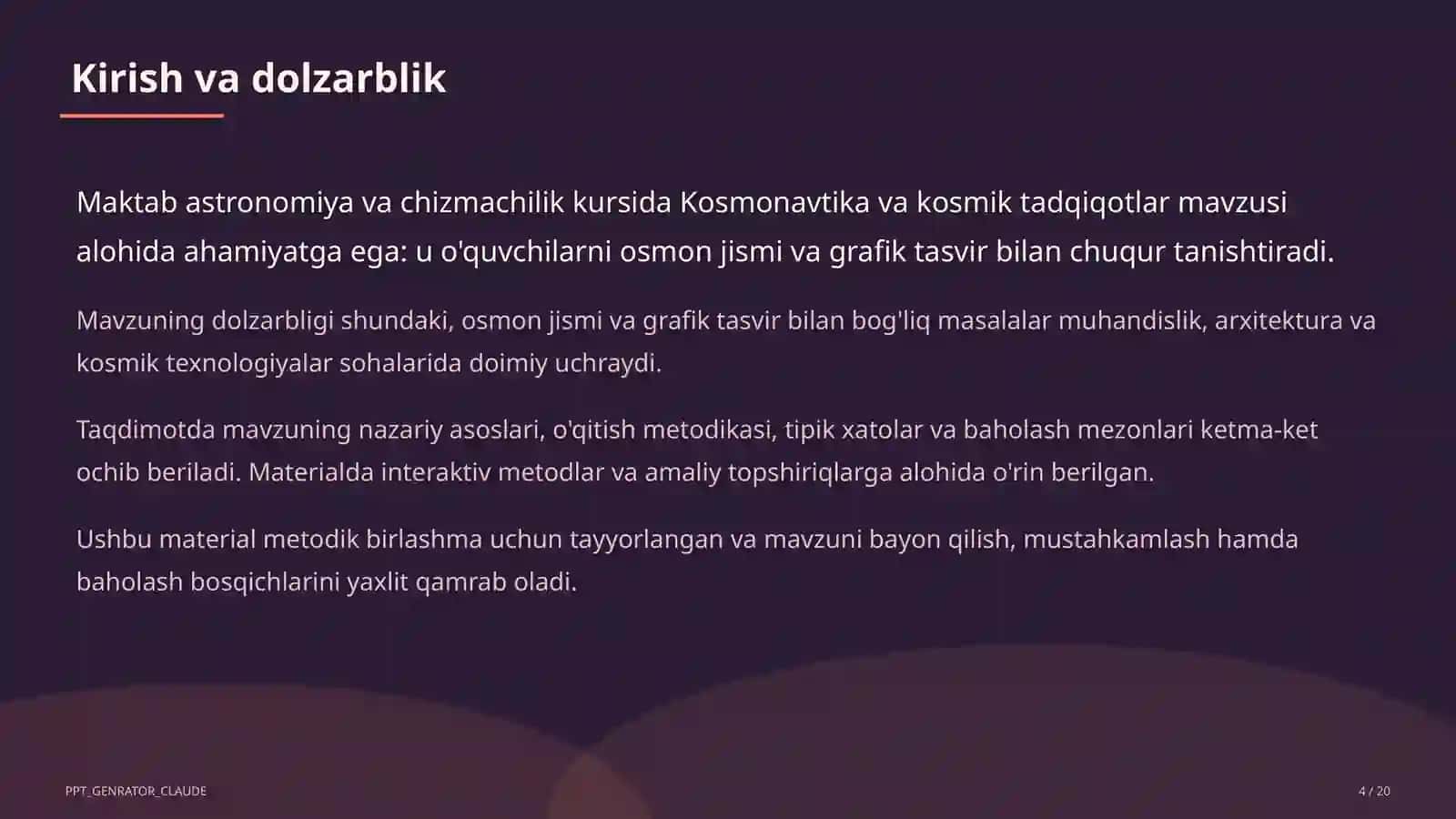 Astronomiya va chizmachilik (8–11) 4
