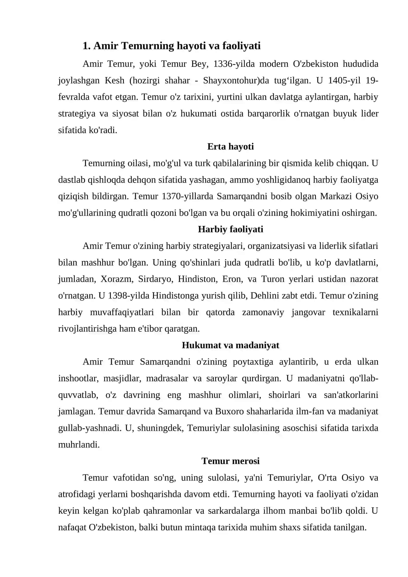 AMIR TEMUR 4