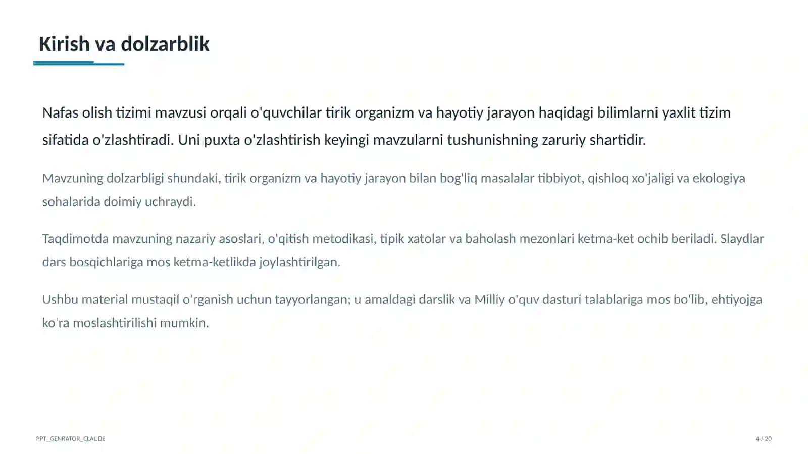 Nafas olish tizimi (8-sinf) 4