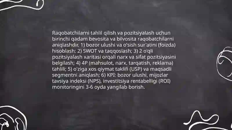 Bozor tahlil va talab prognozi 4