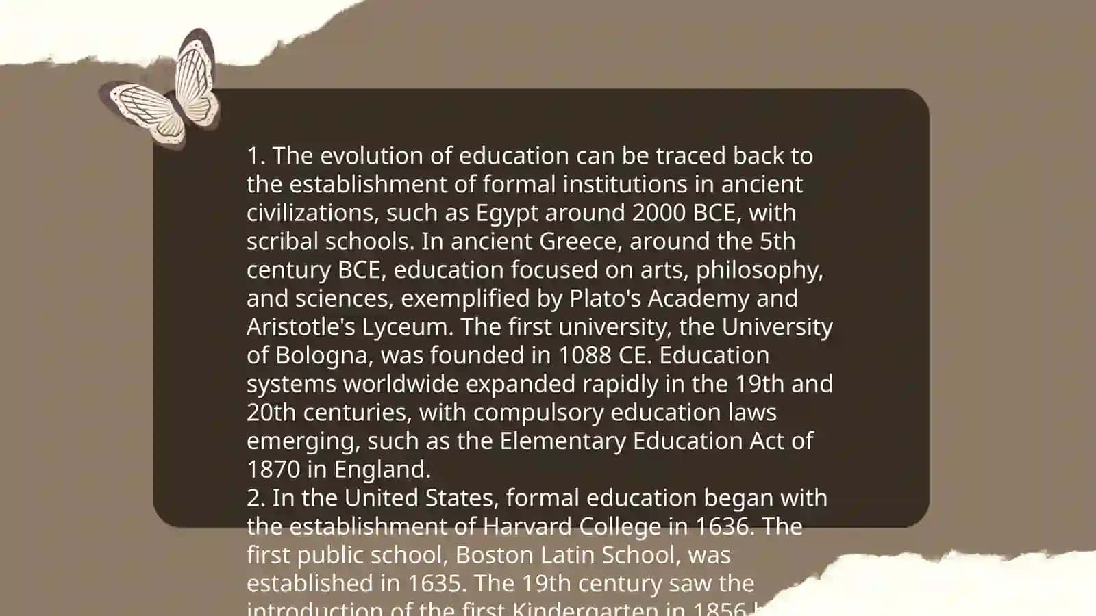 Personal background and Education History Presentation 4
