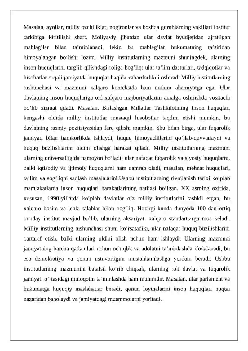 Inson huquqi bo’yicha milliy institutlarning jahon tajribasi 4