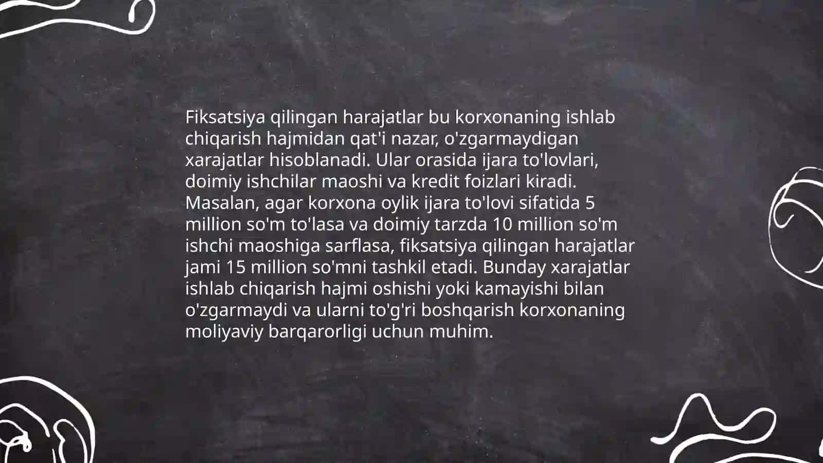 Ishlab chiqarish harajatlari va foyda 4