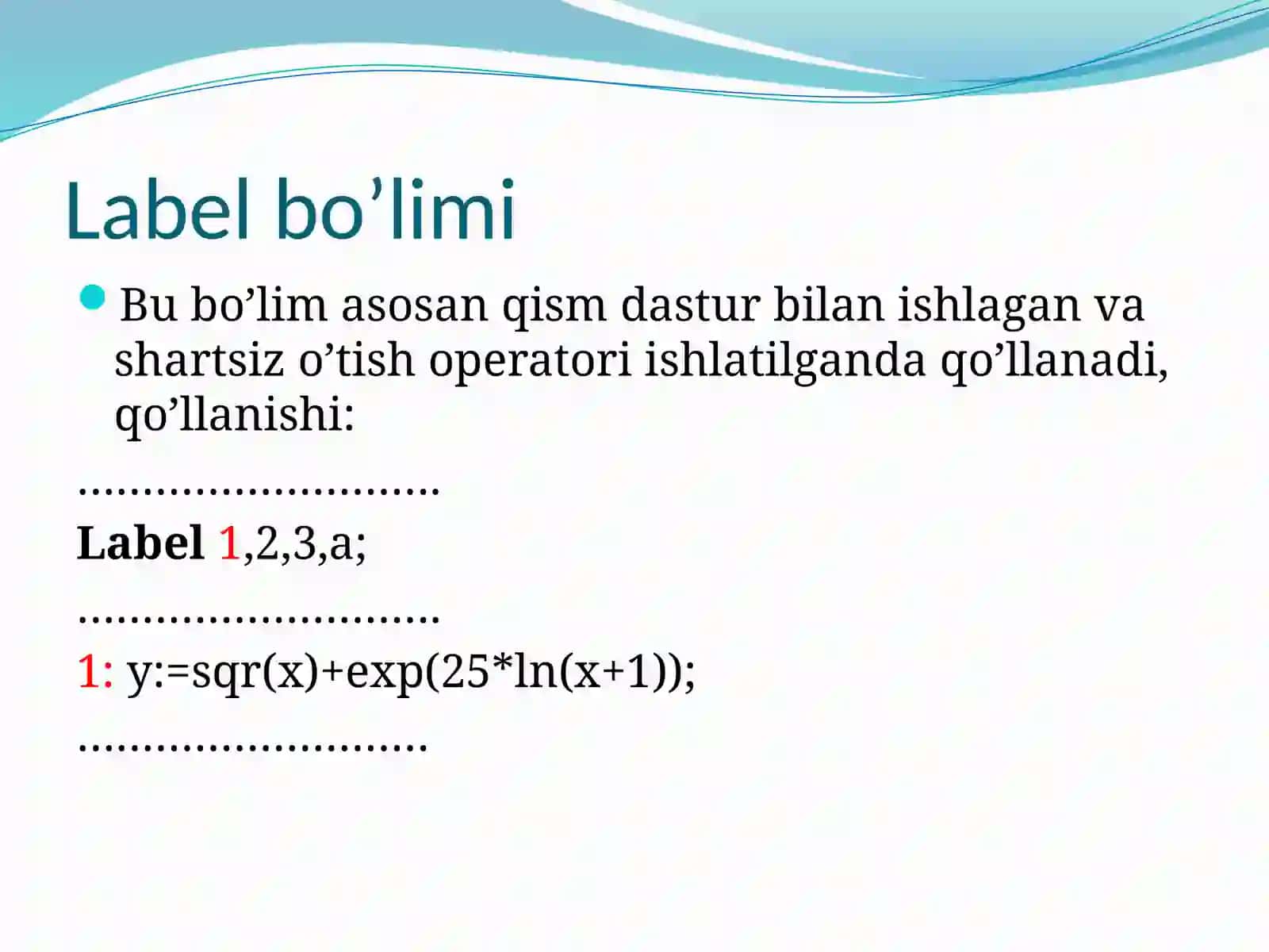 Dasturlar turi 4