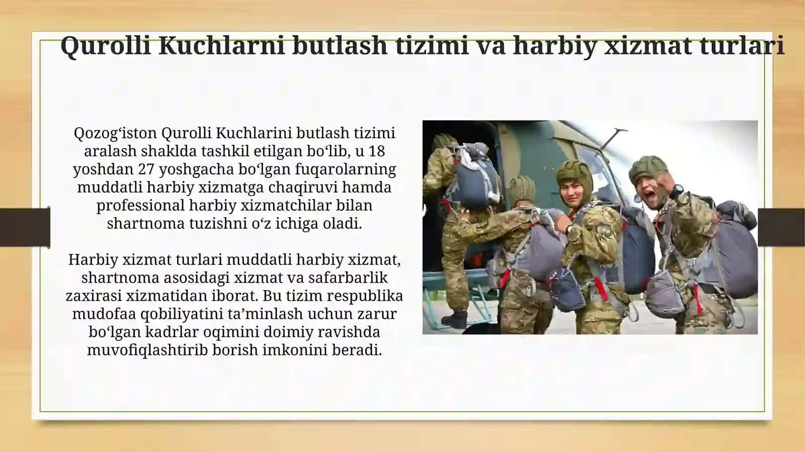 Qozog‘iston Respublikasining safarbarlik tizimi va qonunchilik asoslari 4