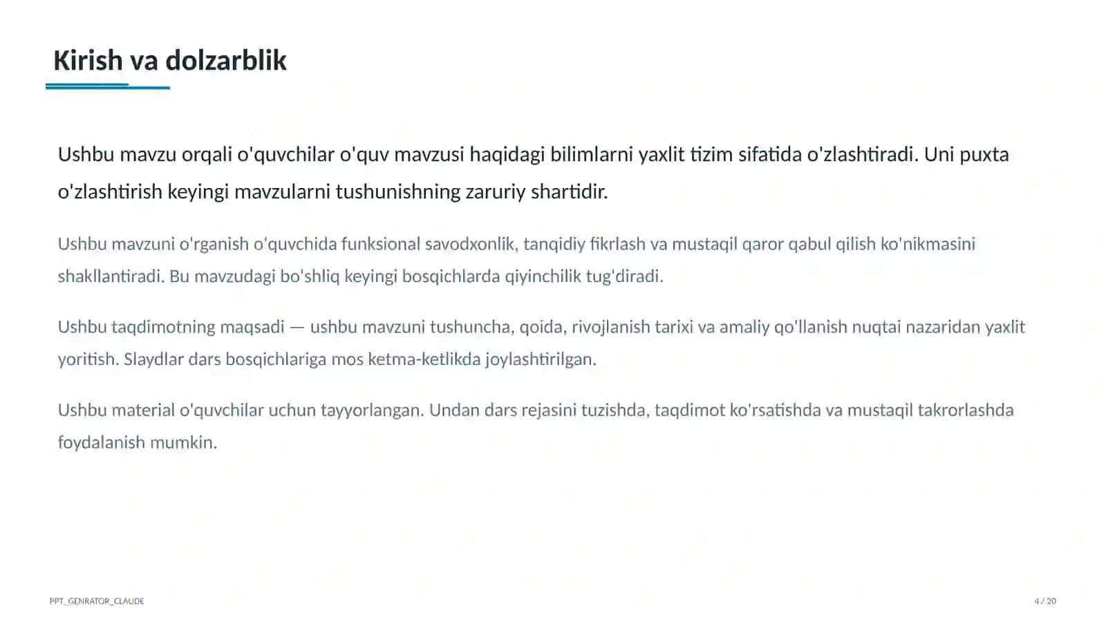 Moliyaviy savodxonlik maktabda 4