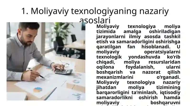 Moliyaviy texnologiya 4