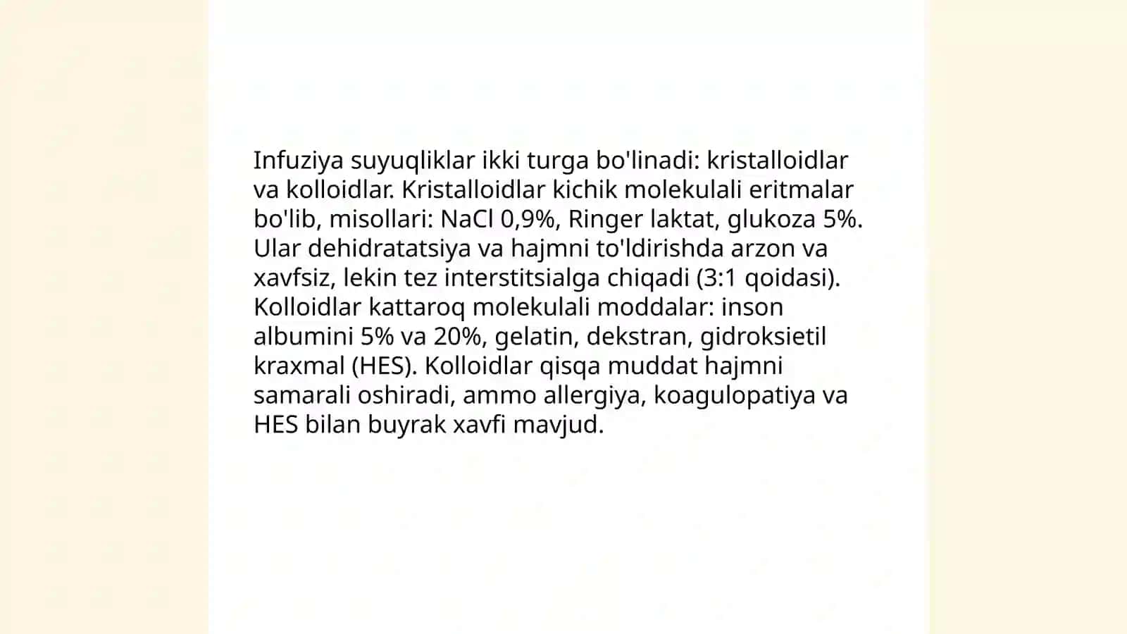 Infuziya va transfuziya 4