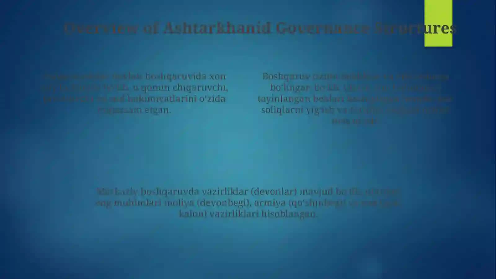 Ashtarxoniylarning boshqaruv tizimi haqida matni kop bolsin 4
