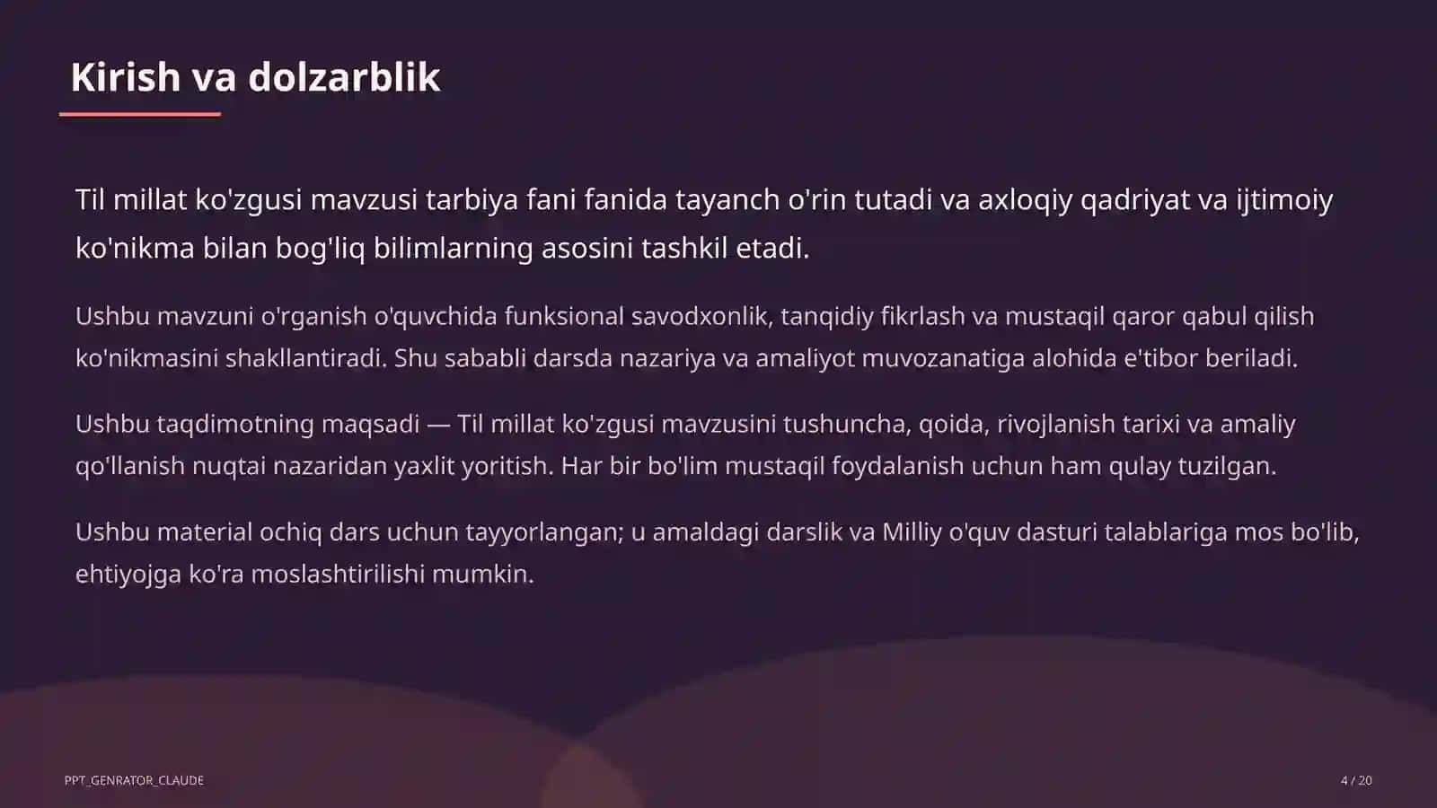 Til millat ko'zgusi (6-sinf) 4