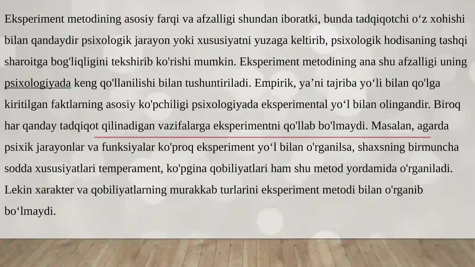 Eksperiment tushunchasi bosqichlari va uni rejalashtirish 4