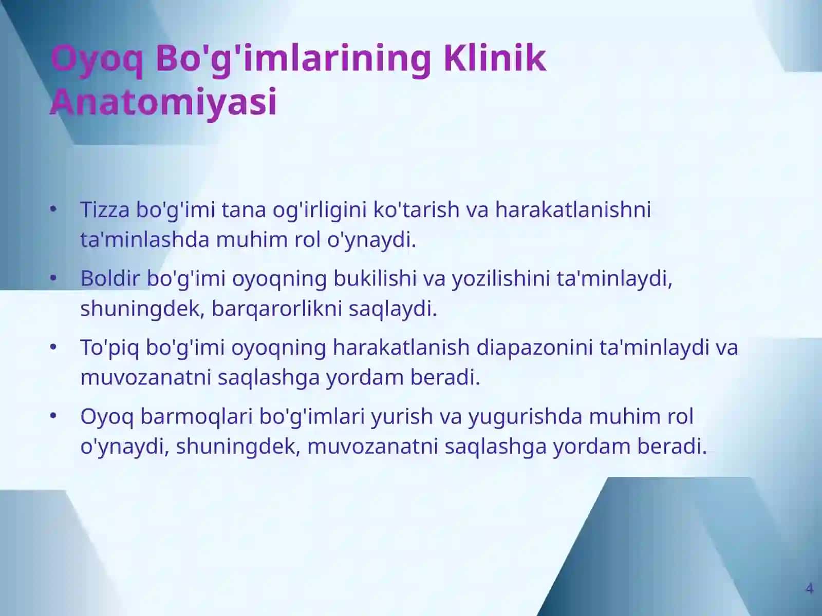 Qo'l va Oyoq Bo'g'imlari: Zamonaviy Jarrohlik Imkoniyatlari 4
