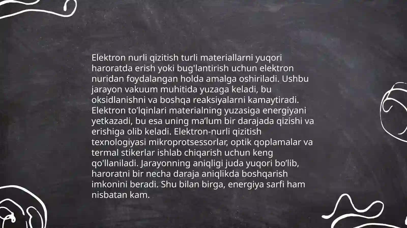 Elektron nurli qizitish 4