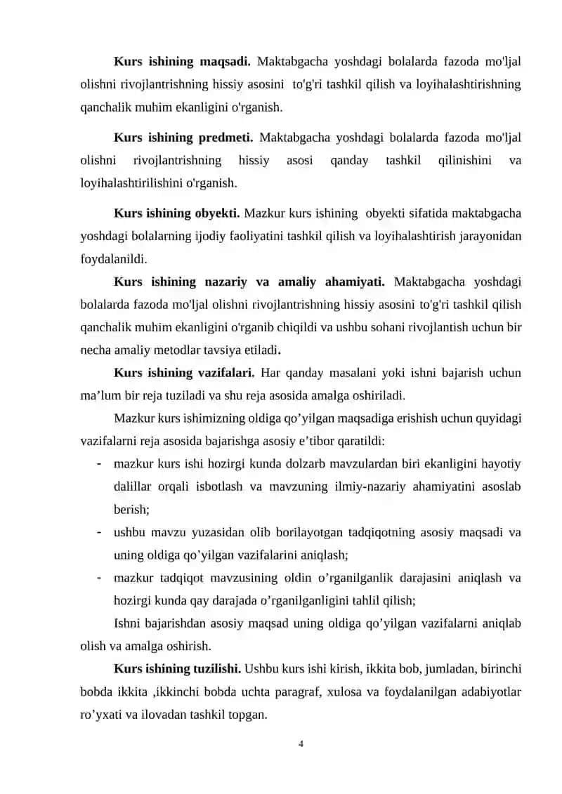 "Maktabgacha yoshdagi bolalarda fazoda mo'ljal olishni rivojlantrishning hissiy asosi" 4