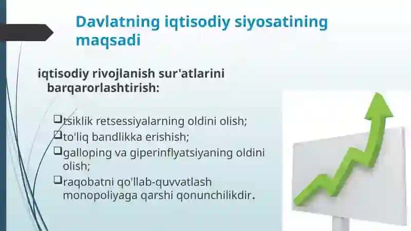 ORIENTAL UNVIRSITETI IQTISODIYOT YUNALISHI 4-BOSQICH 135-GURUH TALABASI IBODULLAYEV TOHIRNING DENAMIK MAKROIQTISODIYOT FANIDAN TAQDIMOTI 4