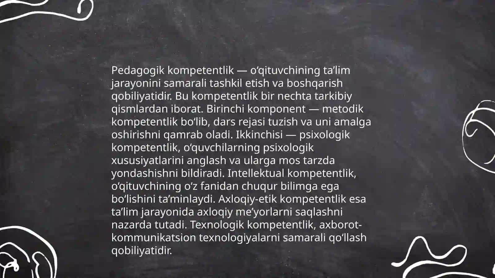 Boshlang‘ich sinf o‘qituvchisining pedagogik kompetentligi fanining tuzilishi va mohiyati 4