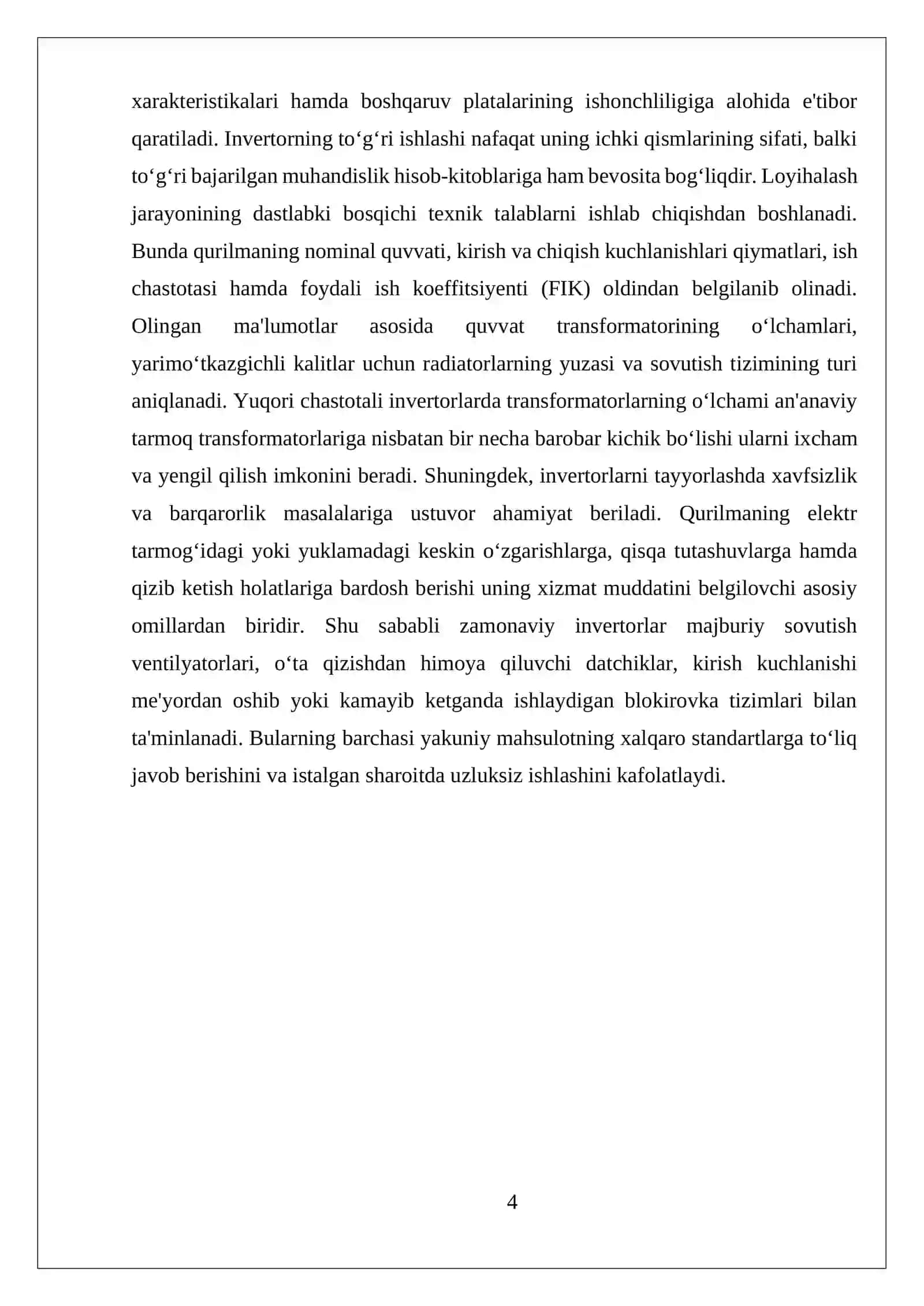 Invertor qurilmasini tayyorlash 4