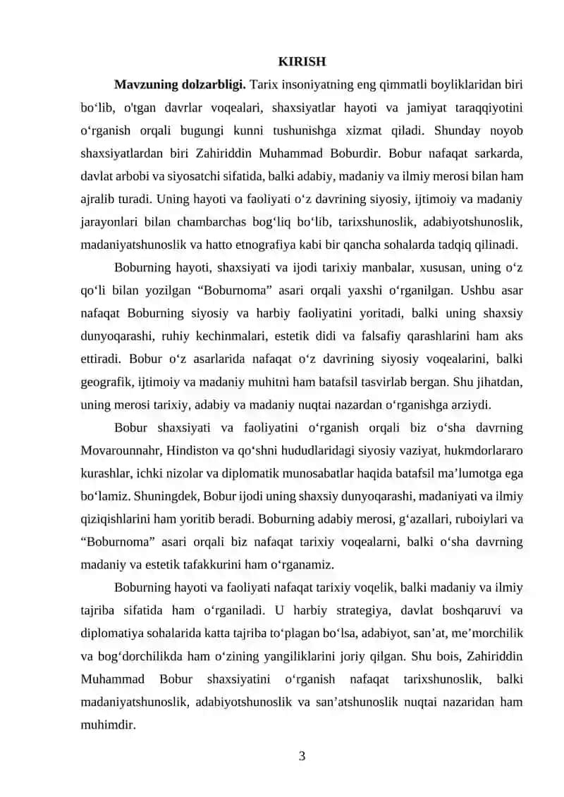Zahriddin Muhammad Boburning hayoti va faolyati 4