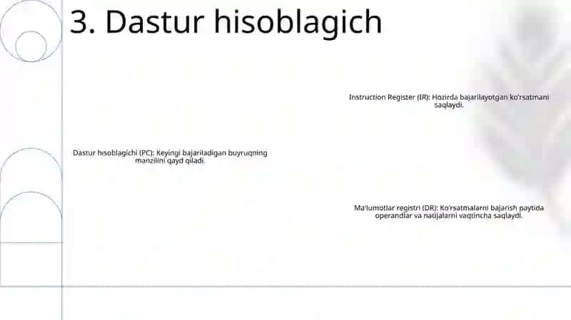Protsessrlarning Ichki Registerlar Turlari 4