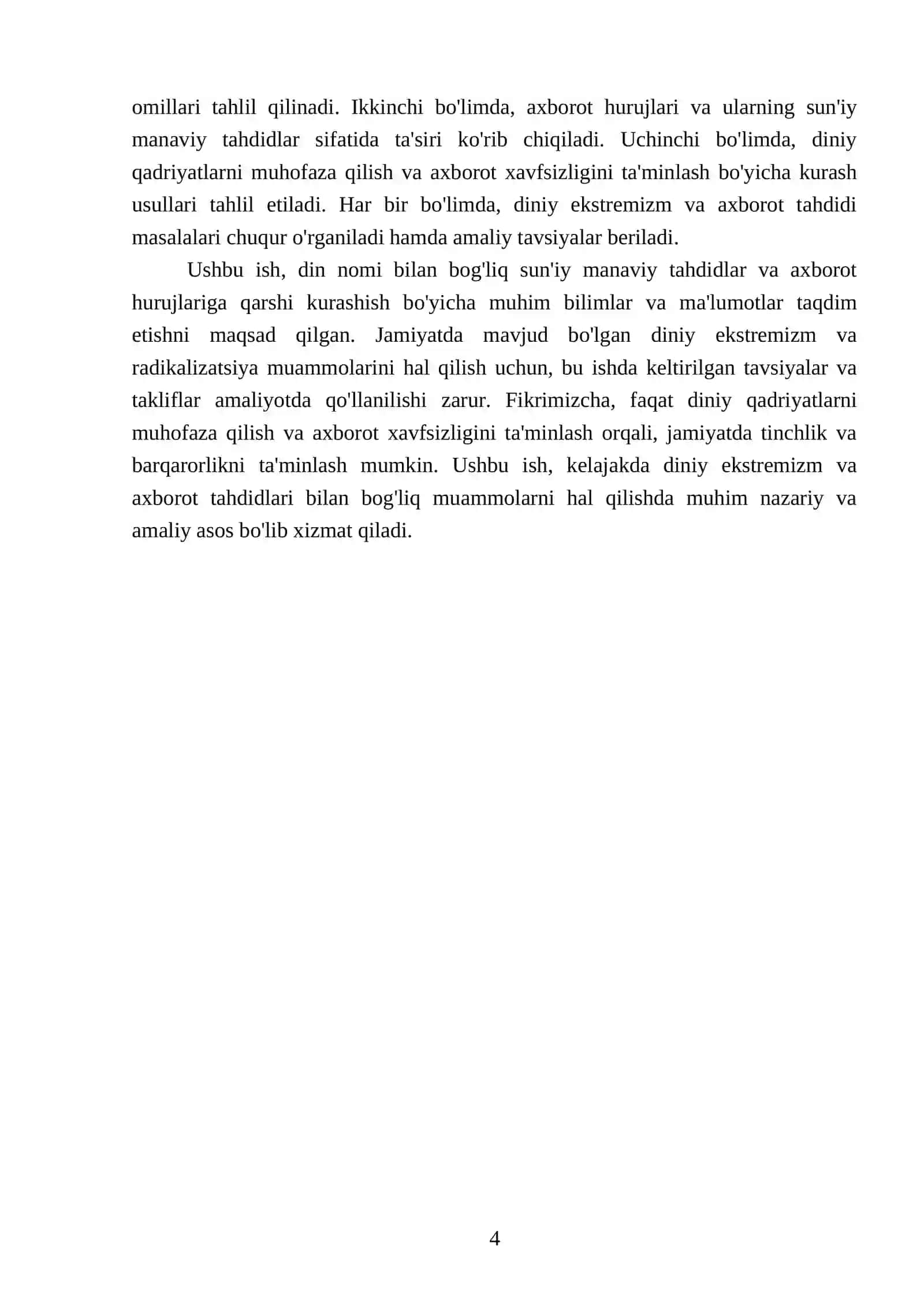 Din nomi bilan suniy boglangan manaviy tahdidlar axborot hurujlariga qarshi kurashish 4