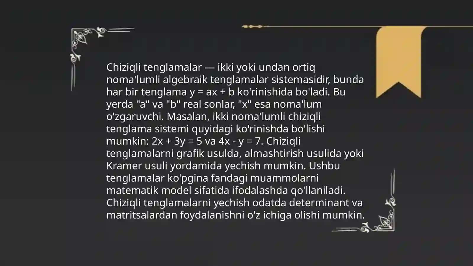 Algebraik ifodalar 4
