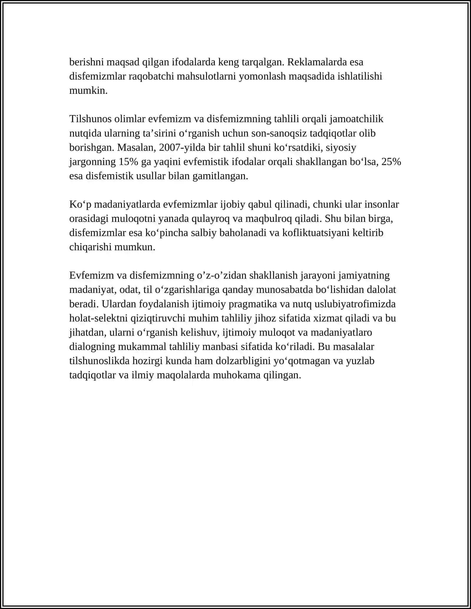 Oʻzbek tilida Evfemizm va Disfemizm 4