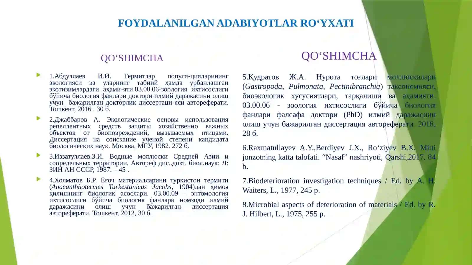 KIRISH. FANNING MAQSAD VA VAZIFALARI.BIOZARARLANISH EKOLOGIK –TEXNOLOGIK MUAMMO SIFATIDA.BAKTERIYA VA ZAMBURUG‘LAR – BIOZARARLASH MANBALARI 4