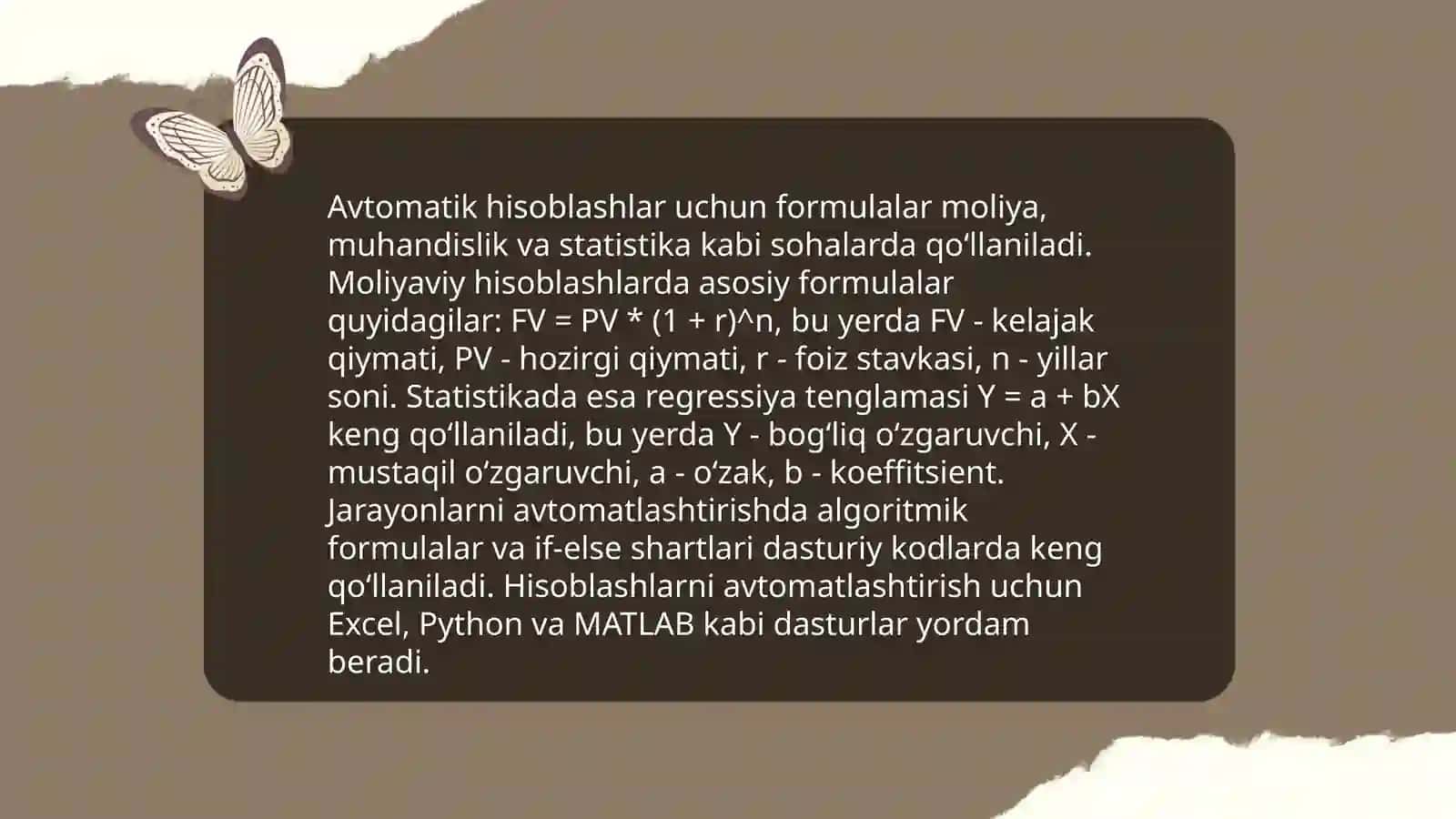 Excel dasturida avto to'dirishlar va avtohisoblashlar. Diagrammalar yaratish 4