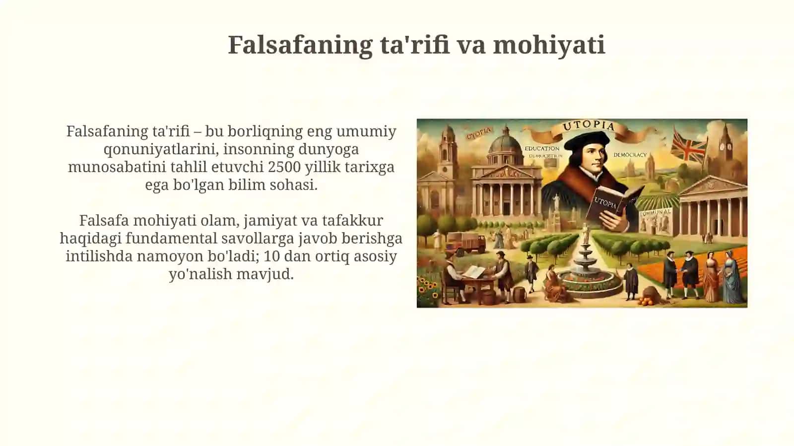 Falsafaning fan va dunyoqarashga doir mohiyati 4