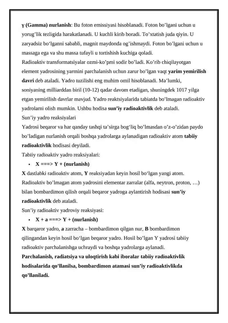 RADIOAKTIV NURLAR HAQIDA TUSHUNCHA 4