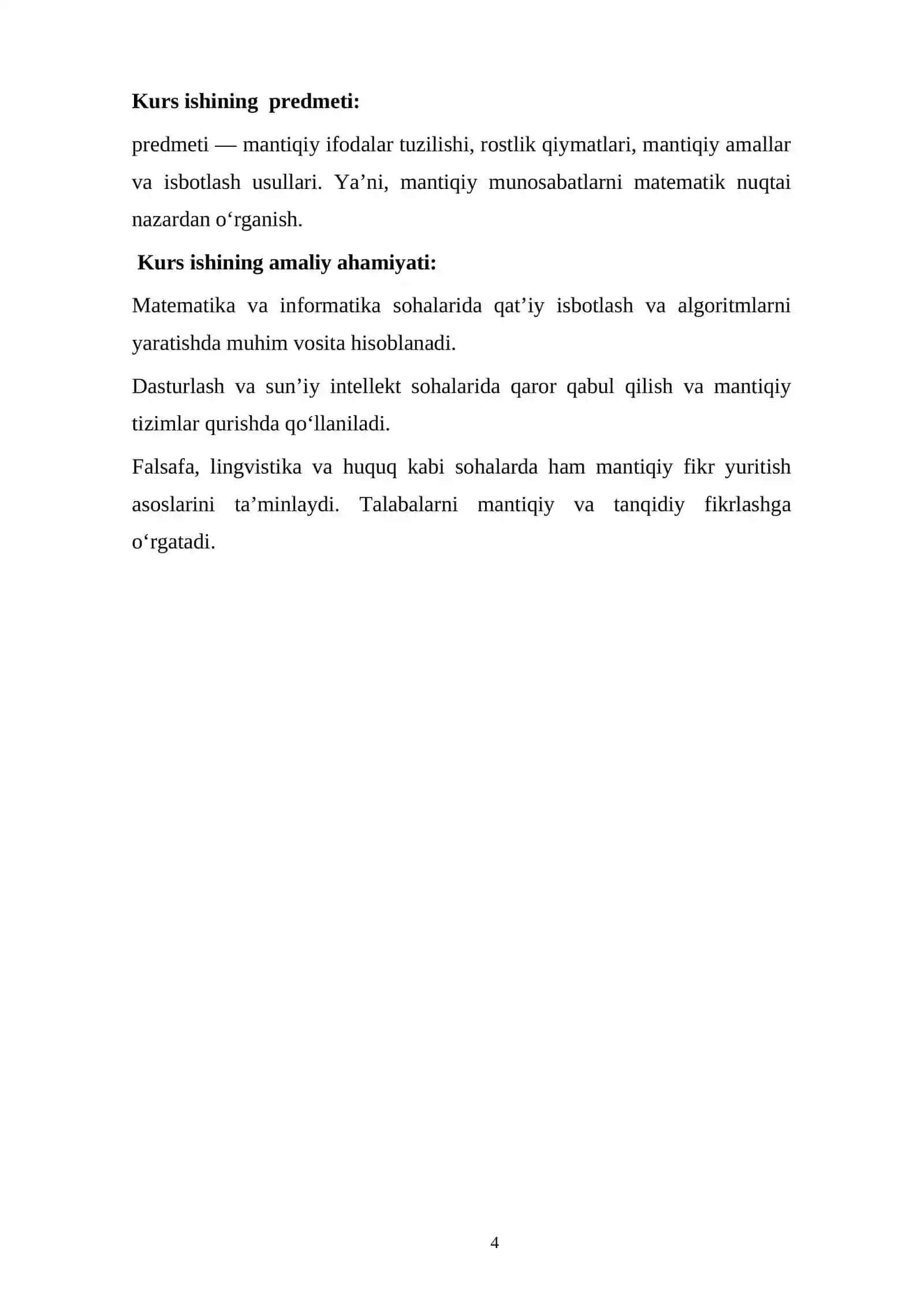 Maktab va oʻrta maxsus talim muassasalari matematika kursida matematik mantiq 4