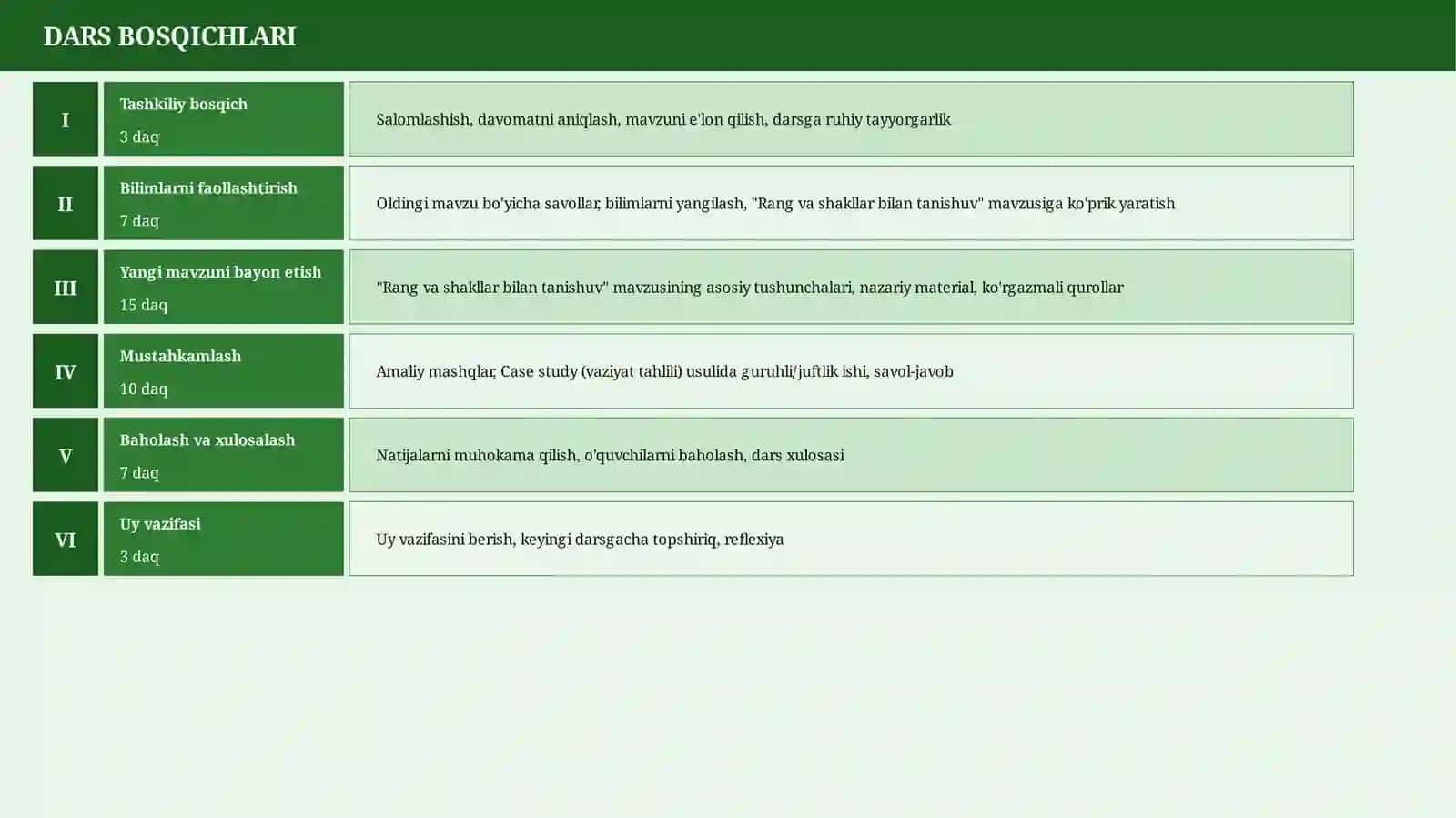 Rang va shakllar bilan tanishuv 4