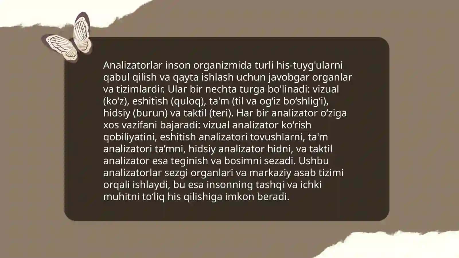Sensor tizimi - analizatorlar 4
