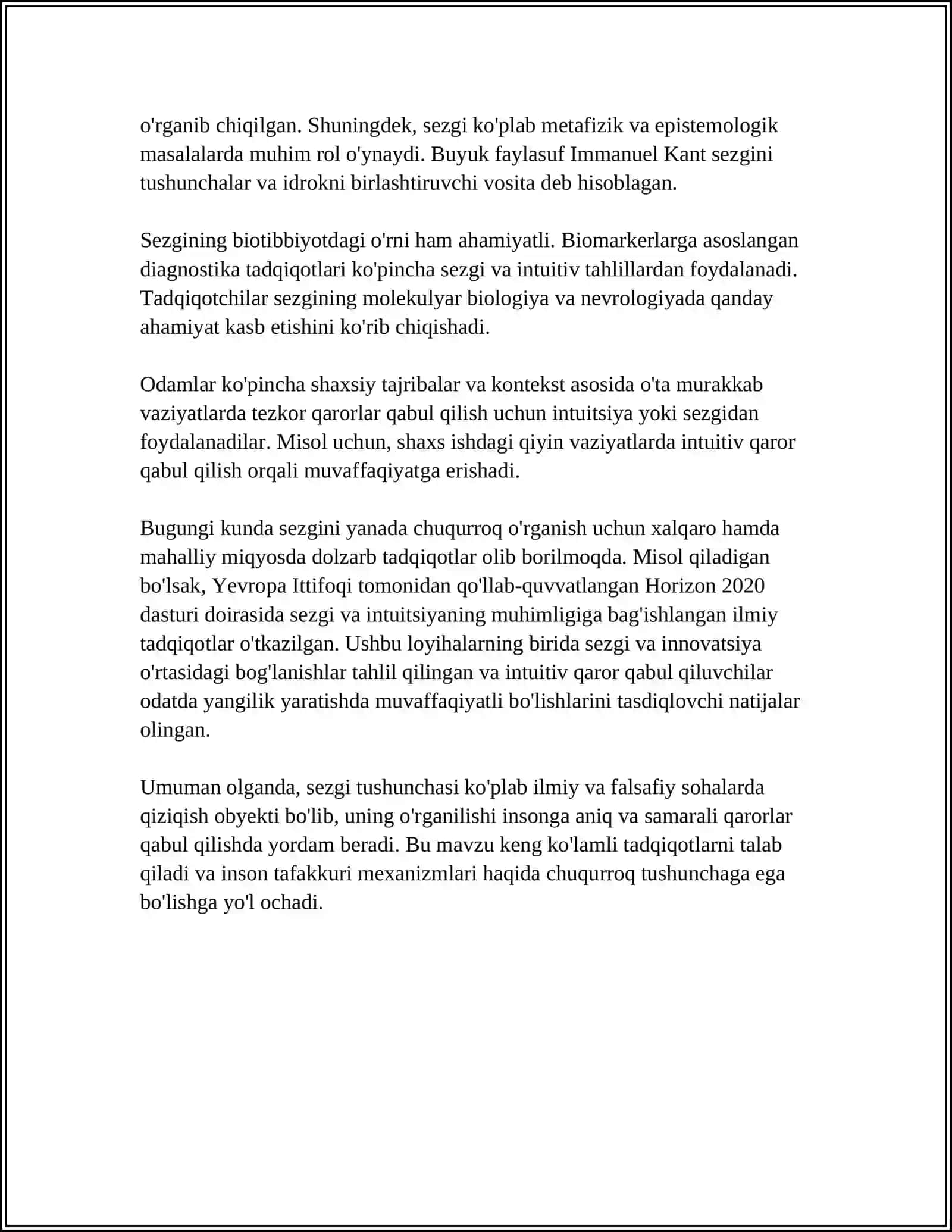 SEZGI VA UNING TURLARI 4