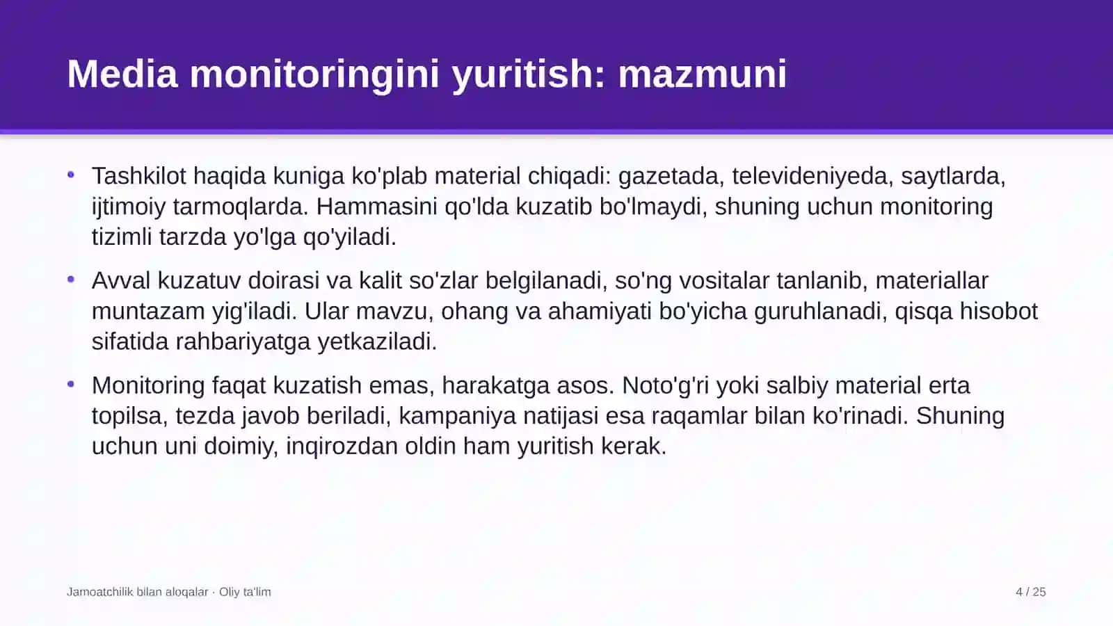 Kitob do'konlarida media monitoringini yuritish 4