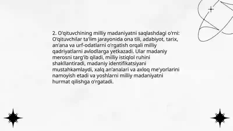 Òqituvchining jamiyatdagi tutgan órni 4