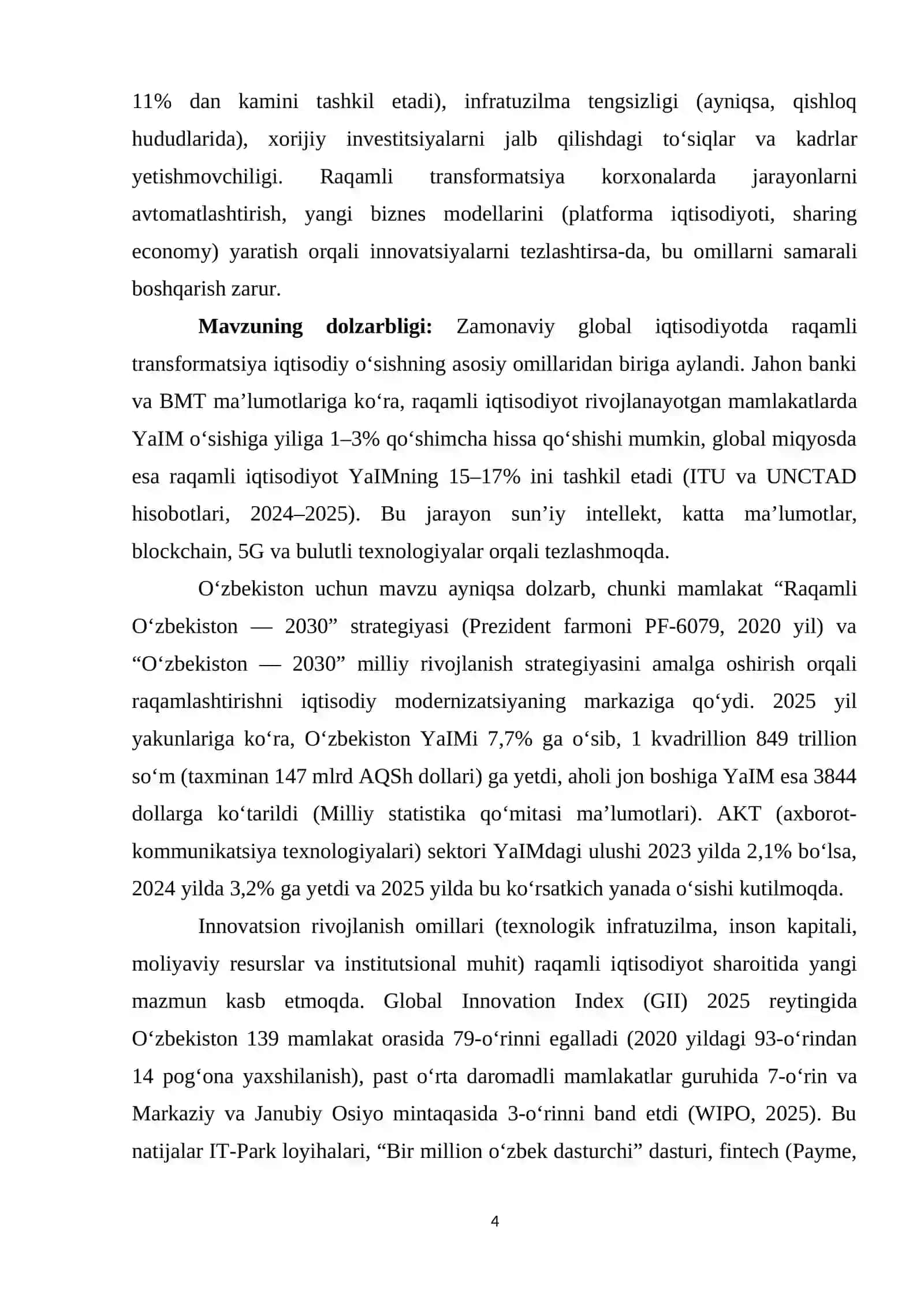 Raqamli iqtisodiyot sharoitida innovatsion rivojlanish omillari 4
