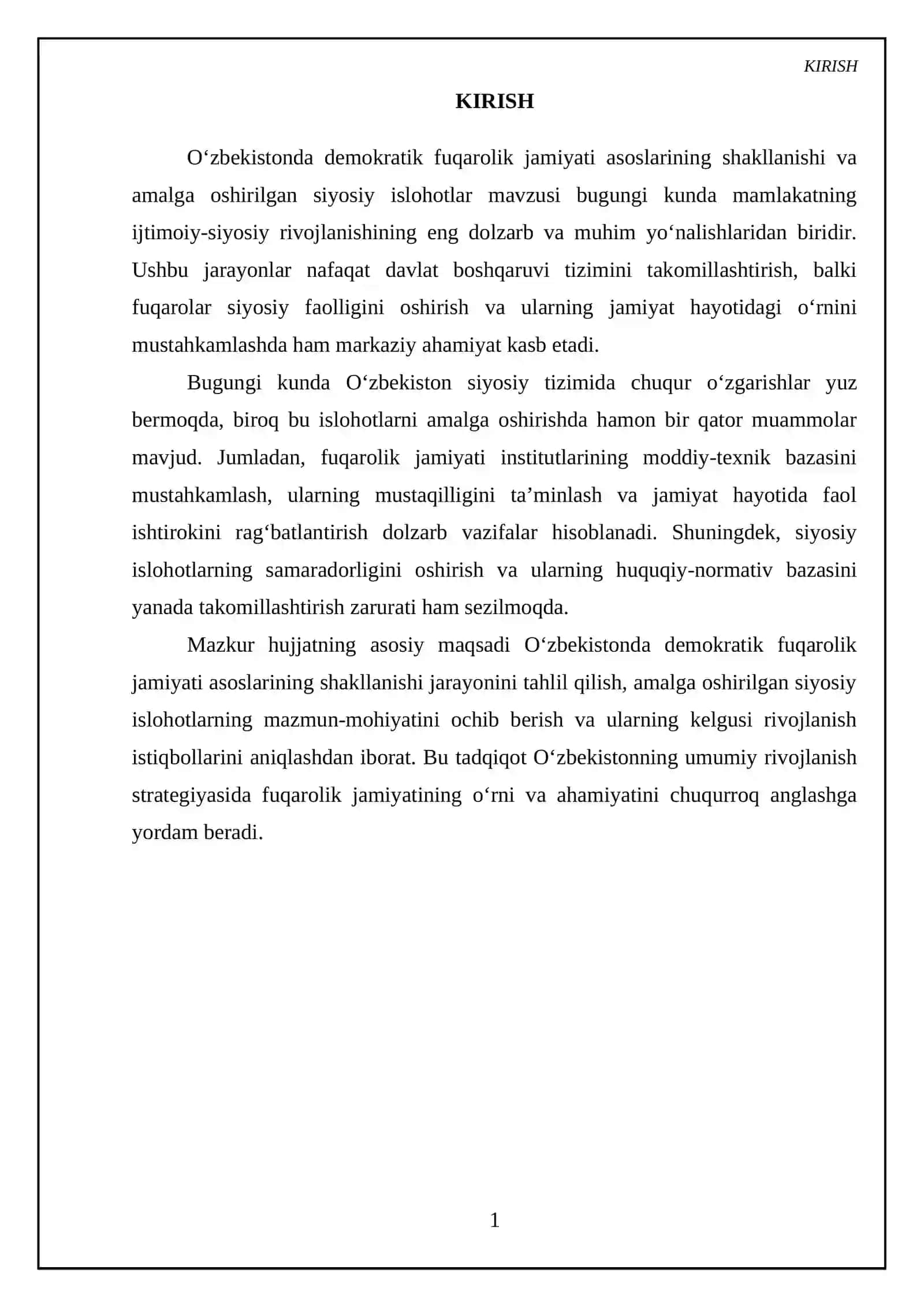 Oʻzbekistonda demokratik fuqarolik jamiyati asoslarining shakllanishi, amalga oshirilgan siyosiy islohotlar✅ 4