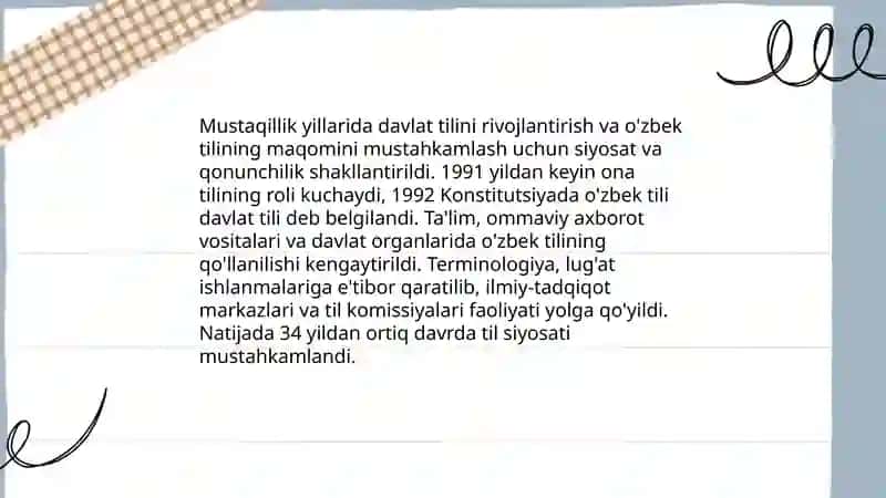 Mustaqillik yillarida O'zbekistodaki ma'naviy va madaniy taraqiyoti 4