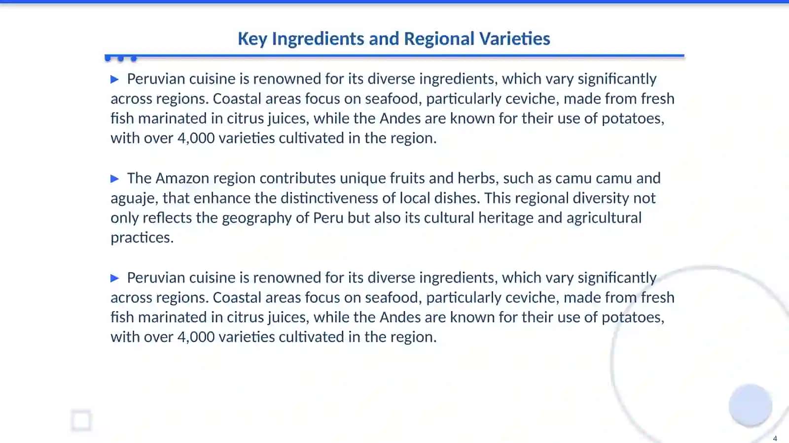 Gastranomy in Peru 4