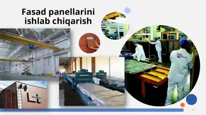 FASAD PANELLARI ISHLAB CHIQARISH ZAVODI VA UNING OFFIS BINOLARINI LOYIHALASH 4