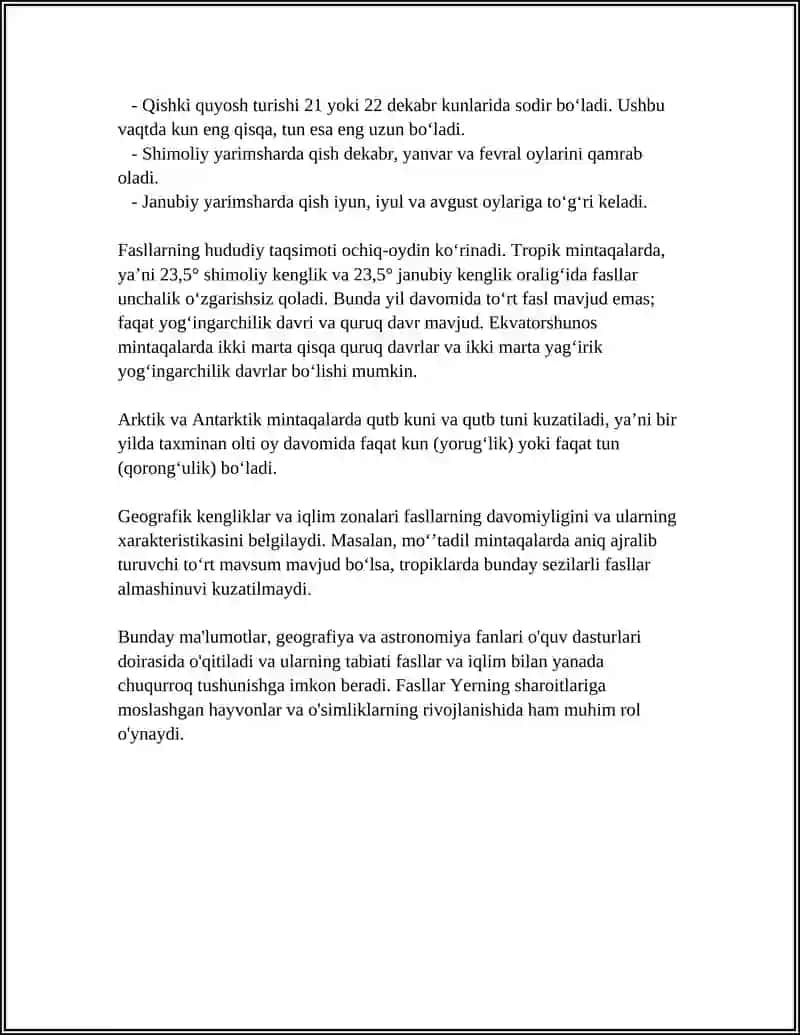 YERNING QUYOSH ATROFIDA AYLANISHINING GEOGRAFIK OQIBATLARI 4