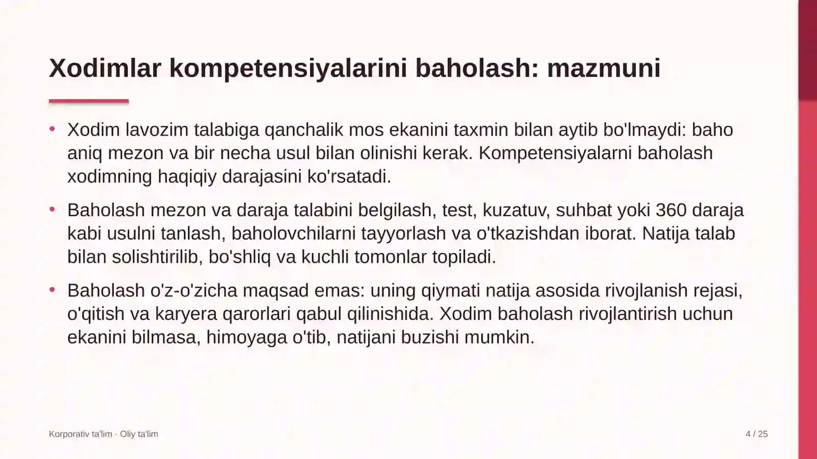 yog' moy sanoatida xodimlarning kompetensiyalarini baholash 2180 4