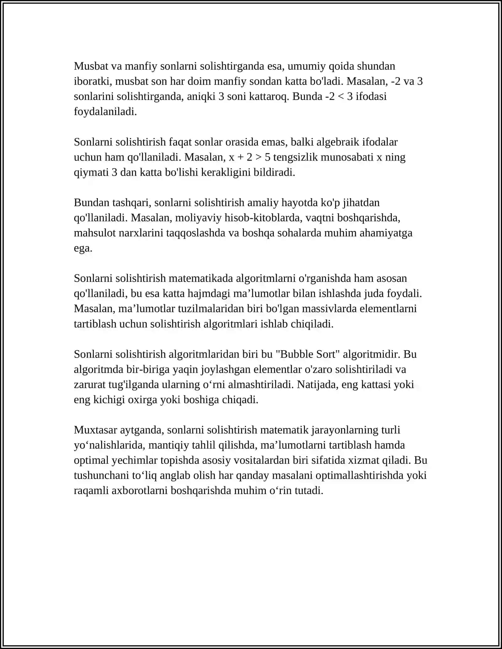 AMALDAGI 1-SINF MATEMATIKA DARSLIKLARINI MISOL VA MASALALARINI ISHLASH 4