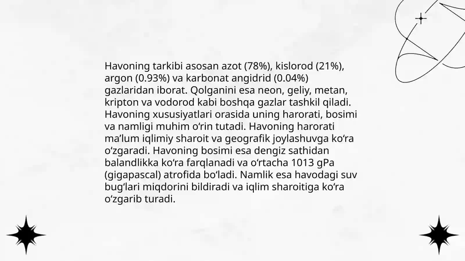 Iqlim va ob-havo tushunchalari 4